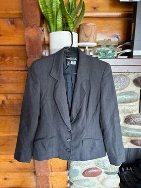 Anne Klein 100% Wool Blazer - Women’s Petite 4 Union Made - Made in USA Vintage
